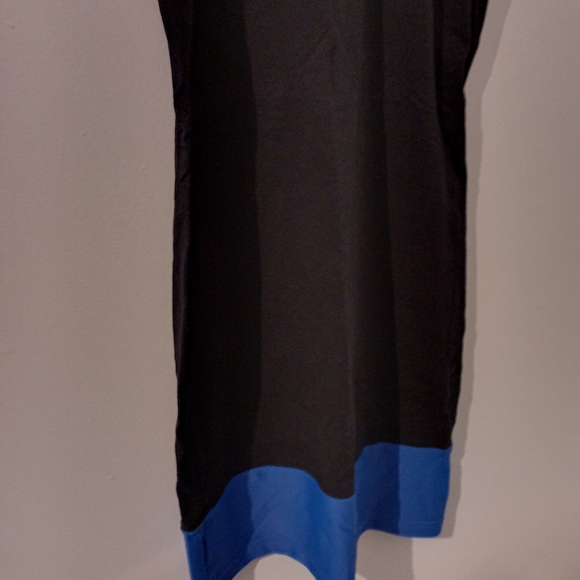 Limedrop Vintage Bodycon black and blue Mini dress Size 8 - Picture 6 of 9